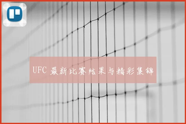 UFC 最新比赛结果与精彩集锦