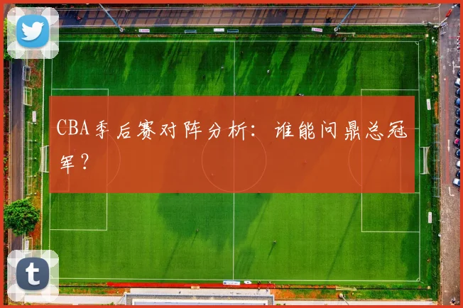 CBA季后赛对阵分析：谁能问鼎总冠军？